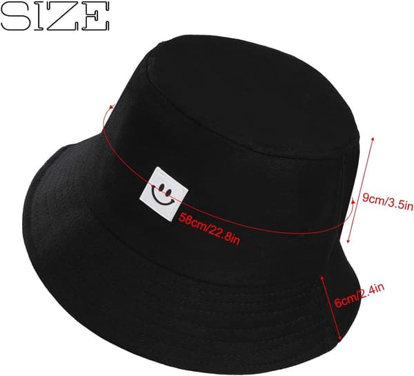 Unisex Bucket Hat Foldable Bomull UV-beskyttelse Pustende Solhatt