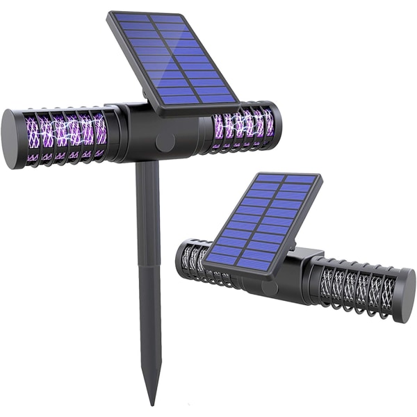 Mosquito Killer Lamp UV LED-lampa Vattentät Insektsfälla Solar USB