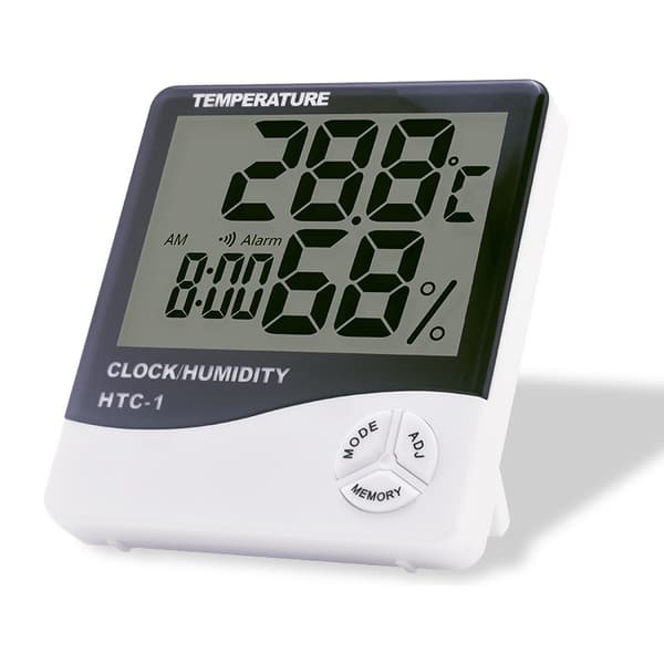 1 stk. Digital LCD termohygrometer vækkeur