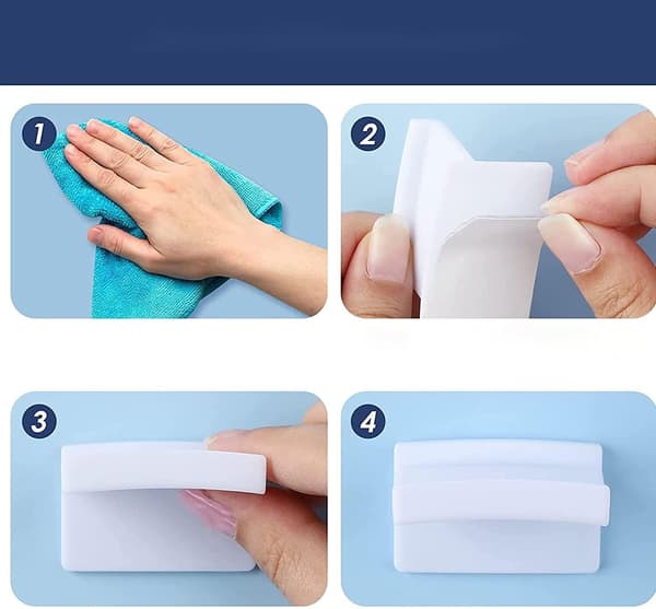 10-pack självhäftande hattkrokar för vägg - minimalistisk hattställdesign,
