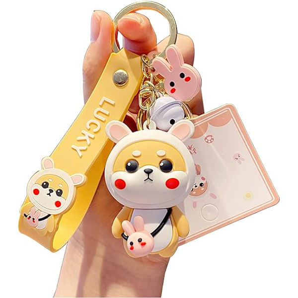 Söt nyckelringsgåva - Kawaii ryggsäcksberlocker tecknad pojke flicka Anim