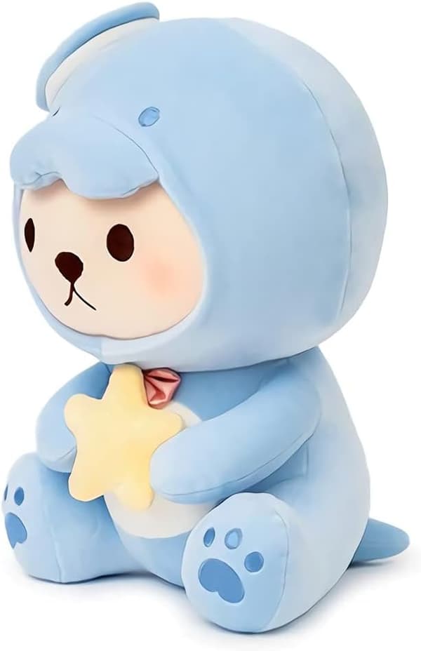 Kawaii Teddy Bear Cosplay Pehmolelu Sininen Valtameri Teema Yhdistelmä