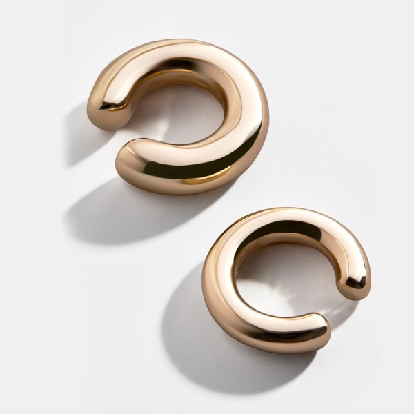 2022 Fasjonabelt og enkelt metall gull kvinnelig bruskklips øre