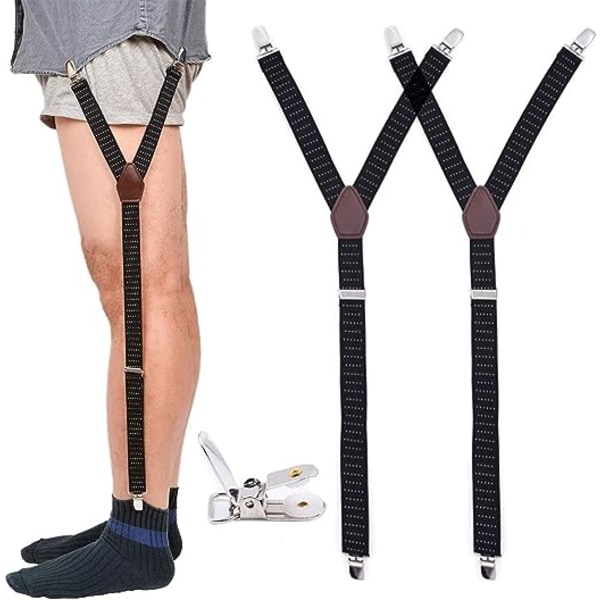 Men's T-Shirt Keep Military Adjustable Elastic Garter Socks Anti-