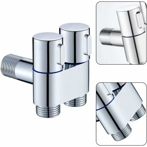 G1/2 0,2 cm kaksoisohjaus wc-pesukonehana, kolmion muotoinen t