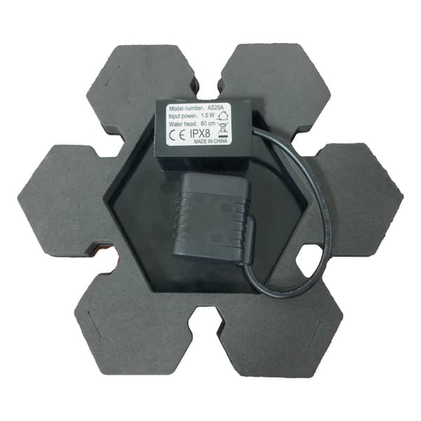 Solardriven vattenpump 1,5W sol7,5\" solvattenpool fontän Sol w