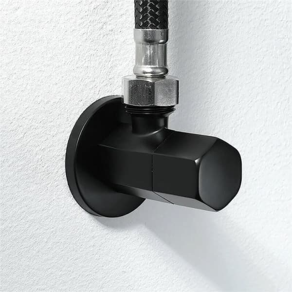 1 stk. Sort Toilet Afløbsventil Messing Hane Afløbsventil G1/2\" T