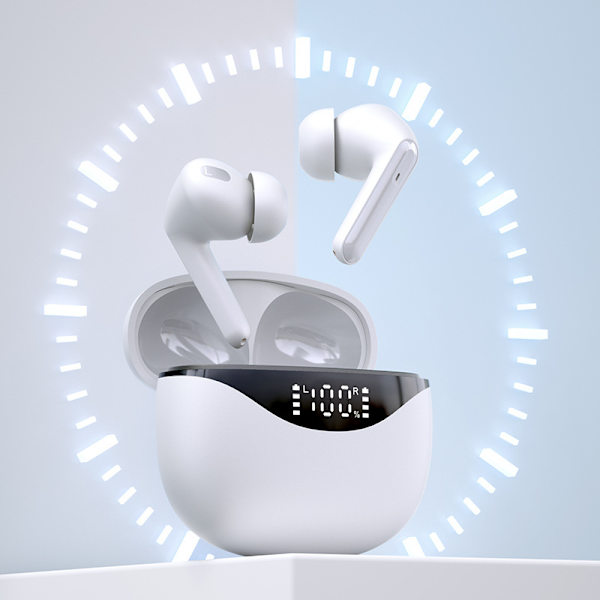 Trådløse ørepropper, Bluetooth-hodetelefoner USB C-ørepropper, 20 timer