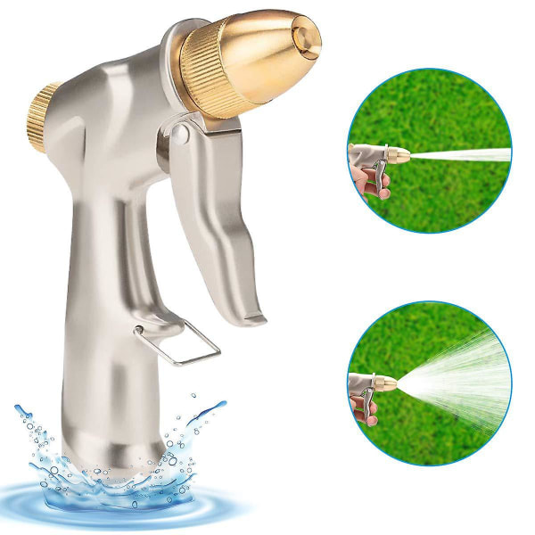 Mässingsmunstycke Trädgårdsslang Spraypistol för att vattna växter som duschar