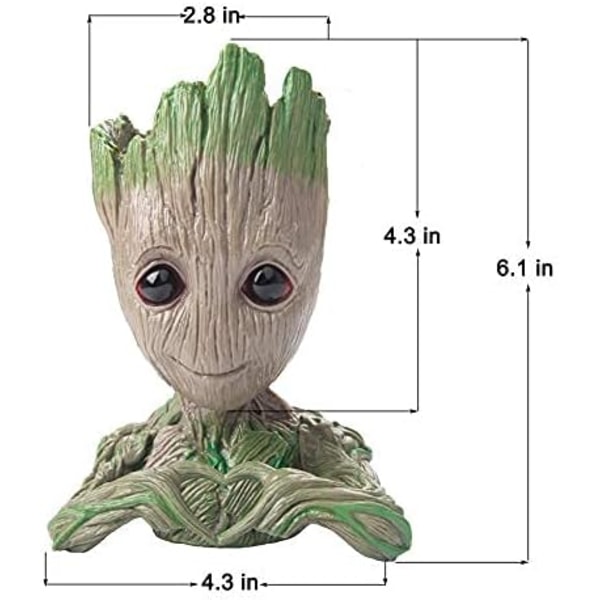 Blomkruka Treeman Baby Succulent Planter Söt Grön Växtkruka