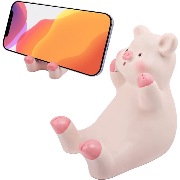 Sød Telefonholder Dejlig Pink Pig Mobiltelefon Stand Skrivebordstilbehør