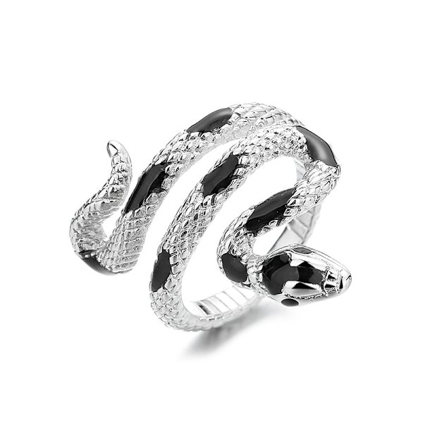 1 st justerbar ormring silver