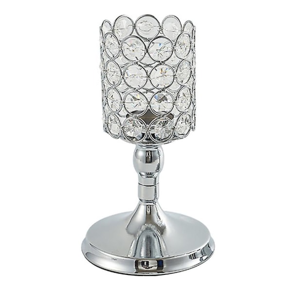 Crystal Candle Holder Hollow Glass Candlestick Home Decor