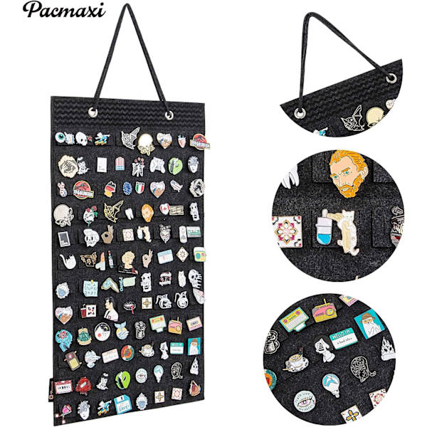 Hængende broche-pin-arrangør, display-pin-opbevaringskasse, broche C