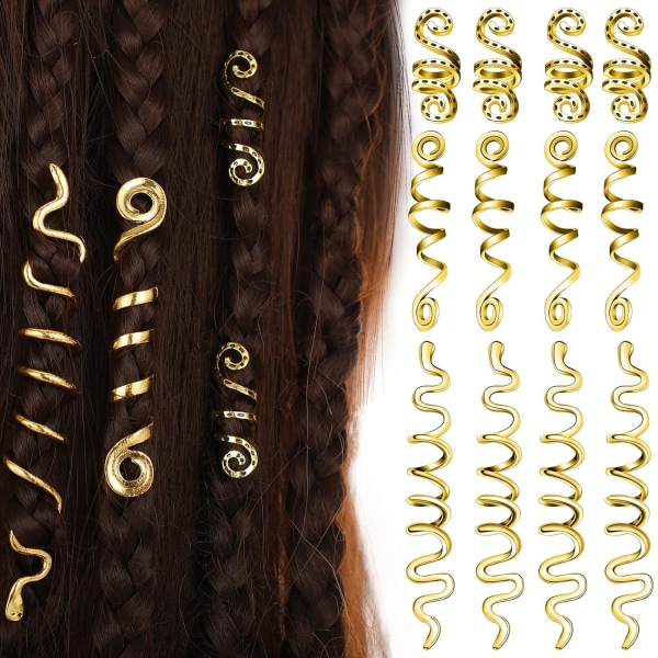 12 kpl Braid Hiustarvikkeet Kelttiläiset hiuskorut metalliseos Dreadlock