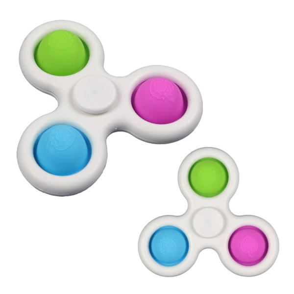 Enkel roterande sensorisk leksak Mini Fidget Toy Silikon Gamepad Flip