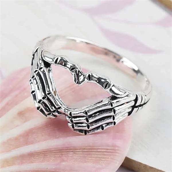 Håndtegn Ringe til Kvinder - Nyhed Hjerteform Retro Legering Ringe