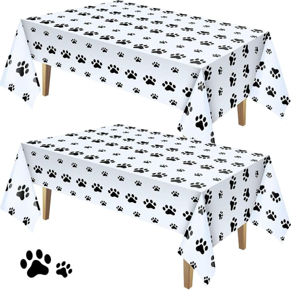 2 Hundefottrykk Plast Duks Engangs Duks Pupp