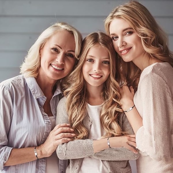 Moder Dotter Armband Set för 2,3,4 Tillbaka till Skolan Gåvor Firs