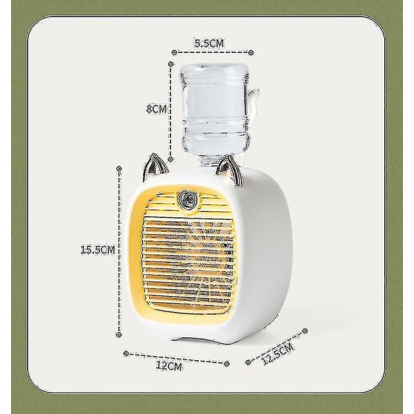 Usb bærbar mini-tåke vifte skrivebord vifte stor vanntank
