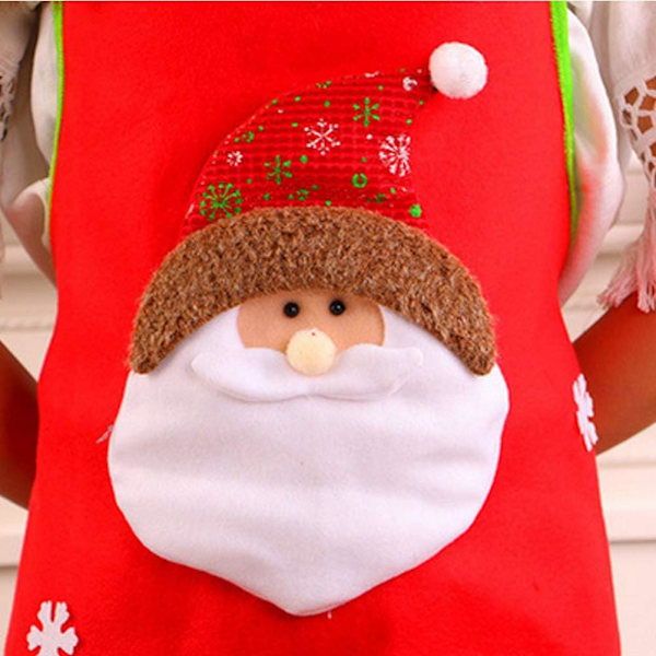 Julförkläde Tomte Klassiskt Rött Förkläde För Män Och Kvinnor