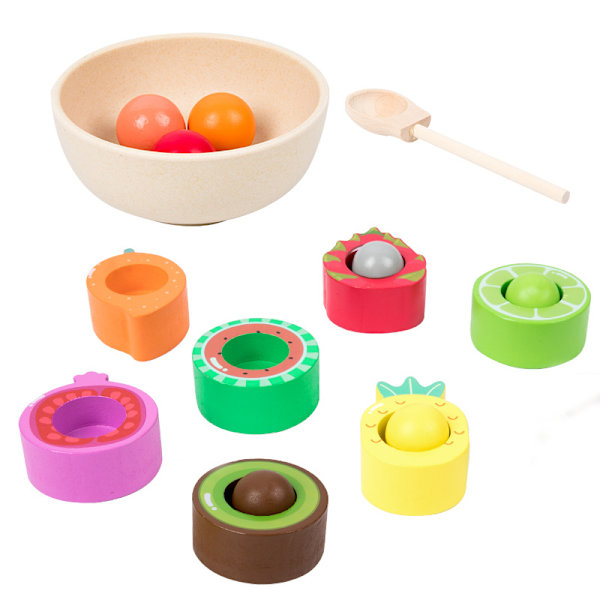 1 set av barns leksak 2 år gammal - Montessori-spel 1 år gammal