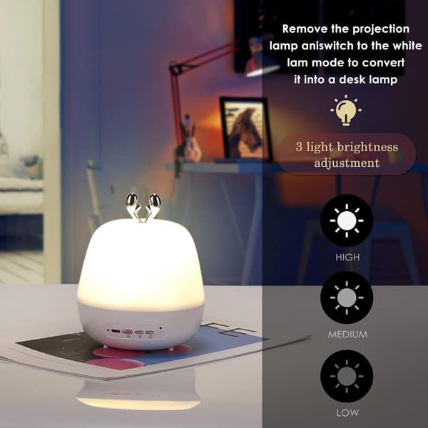 Projektorlampe, kreativ projeksjonsstjernelampe med lysmodus,
