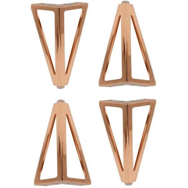 4x Kolmionmuotoiset metallipöydän jalat 15 cm Moderni tyyli Kaappi Sohva Sänky