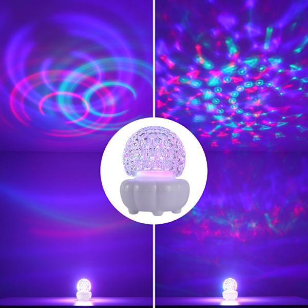 Mini Dj Disco Ball Fest Scene Lys LED 7 Farve Effekt Projektor