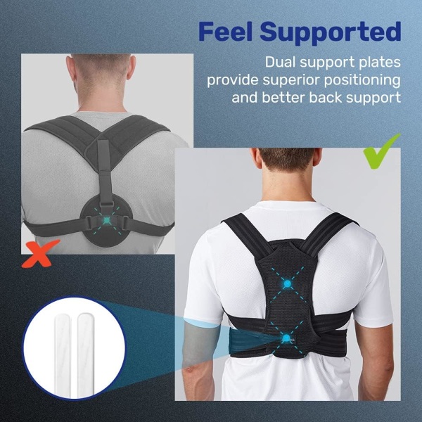 Posture Corrector for mænd og kvinder, ryg-/rygstøtte, reducerer N