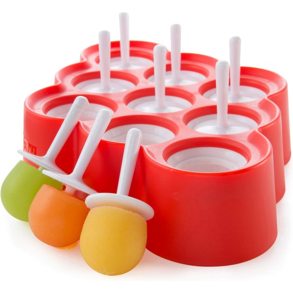 Slow Pops - Lett-fjerne silikon popsicle former med dryppbeskyttelse