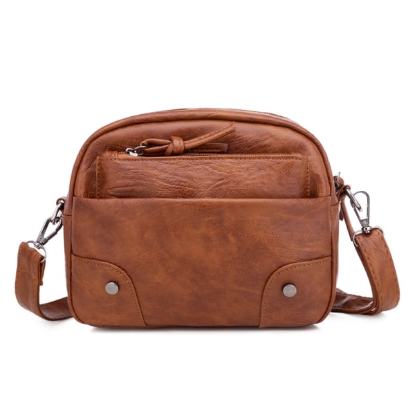 Liten handväska crossbody väska för dam vintage enkel dam axelväska