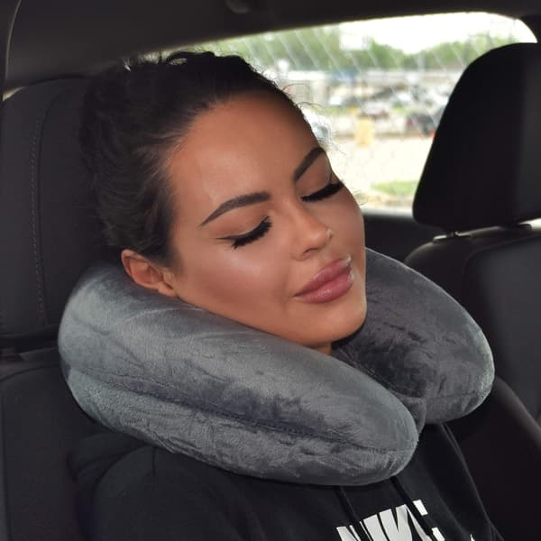 Verdens bedste fjerbløde mikrofiber nakkepude, lysegrå