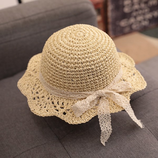 Baby Toddler Jenter Halm Solhatt Sommer Strandhatt