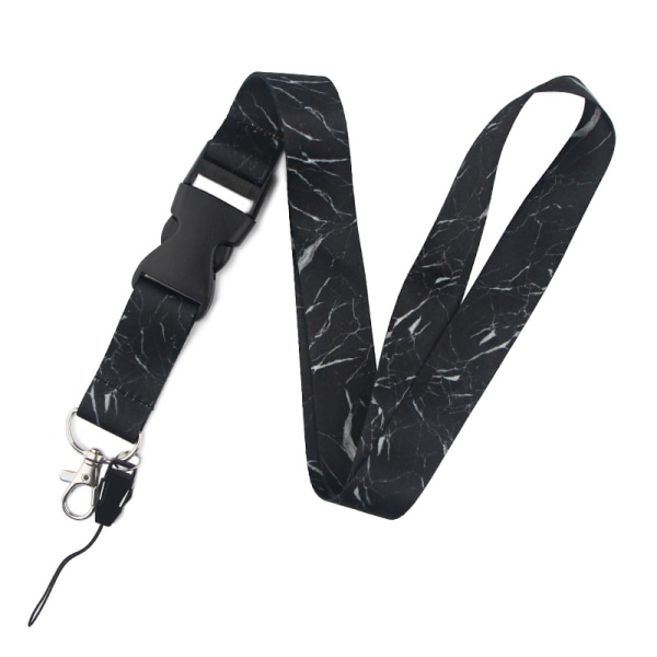 Lanyard - Nøglesnor med snor Sort