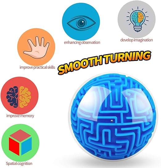 3D Gravity Memory Continuous Maze Ball Jigsaw Puzzle Legetøj Gave Til