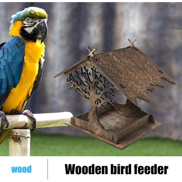 Wild Bird Feeder Outdoor Puinen Lintujen syöttölaite Outdoor Birdhouse Han