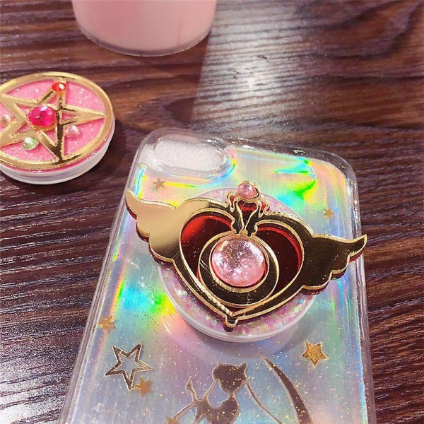 Anime Sailor Moon Cute Girls Phone Mount Finger Ring Holder Mobil