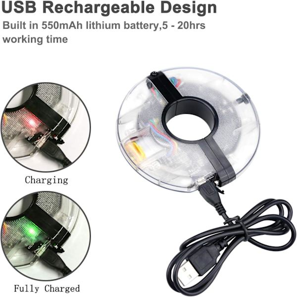 Sykkelhjul LED-lys Vanntett belysning Sykkelhjul med 18 D
