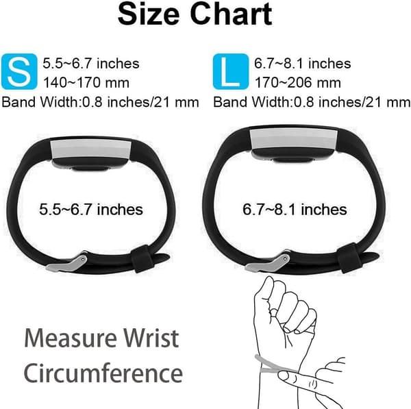 Reservedeler kompatible med Fitbit Charge 2, Classic & Speci