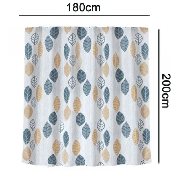 180*200cm Tykk Polyester Dusjforheng Vanntett Polyesterstoff W
