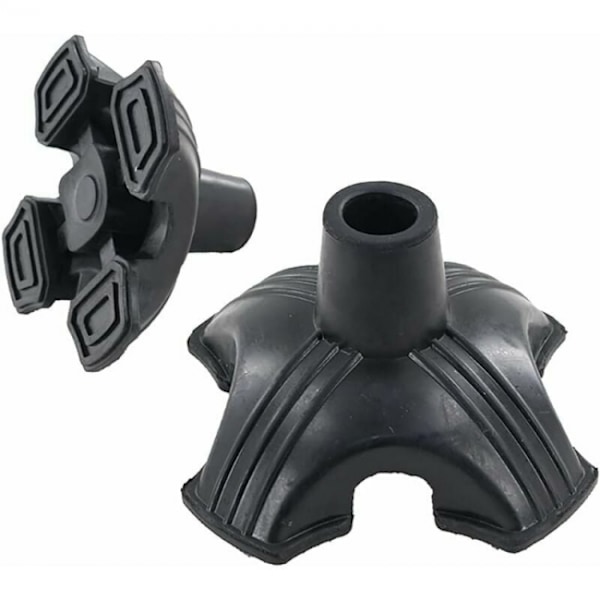 Gummibelagte Stokspidser til Vandrestokke, Indvendig Diameter 19mm Anti-Slip Stok
