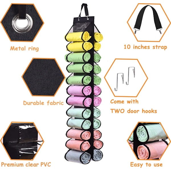 Leggings Oppbevaringspose Organizer Henger Holder 24 Stykker Leggings Eller