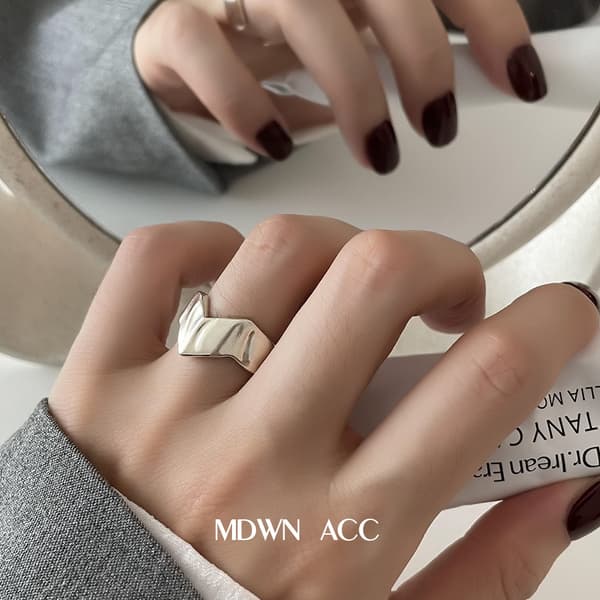 Dame Ring, Åben Justerbar Ring, 2-pak