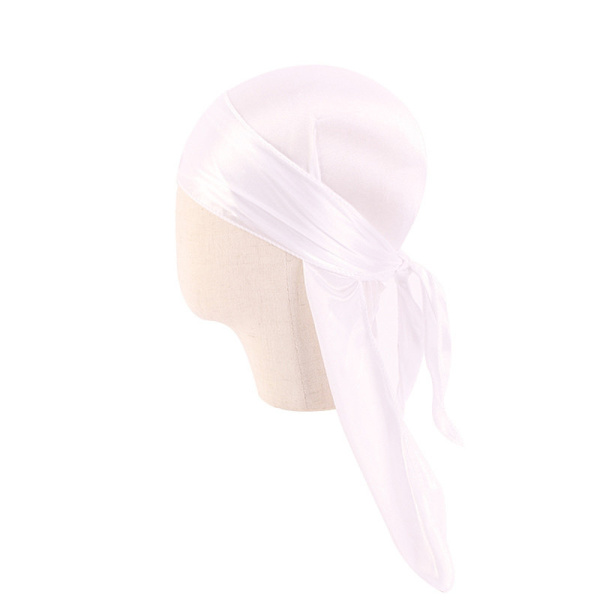 1 st Bandana Silk Durag VIT vit