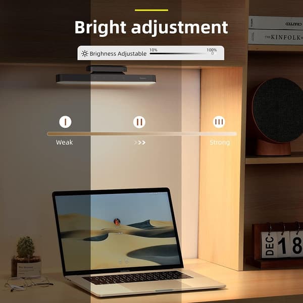 LED skrivebordslampe natlys bordlampe magnetisk berøringsdæmpbar Brig