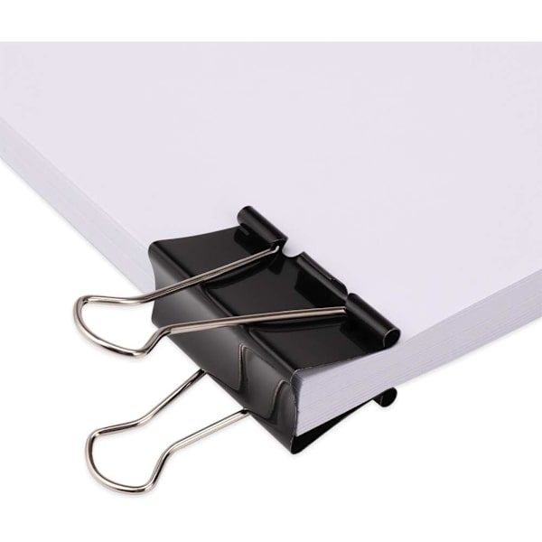 10 stk. Heavy Duty Bulldog Clips Papirclips - Store Sorte Dobbelte Cl