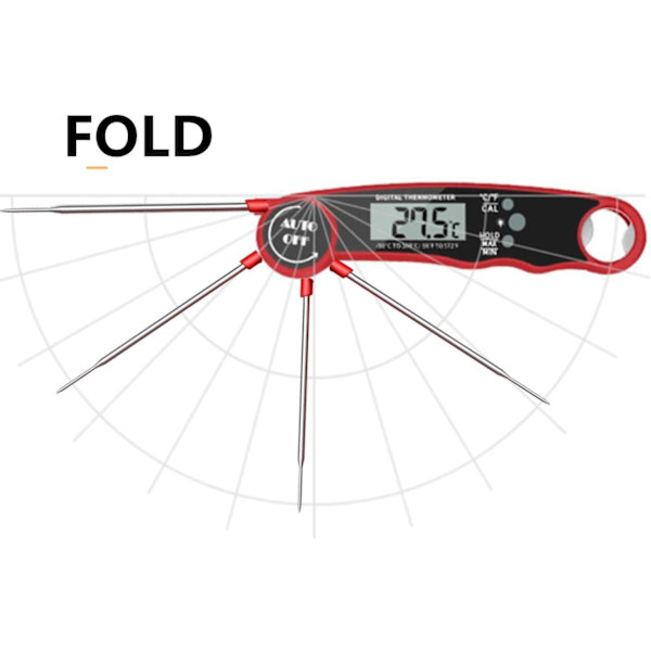 Kökstermometer för bakverk, sockertermometer för matlagning, digital mattermometer