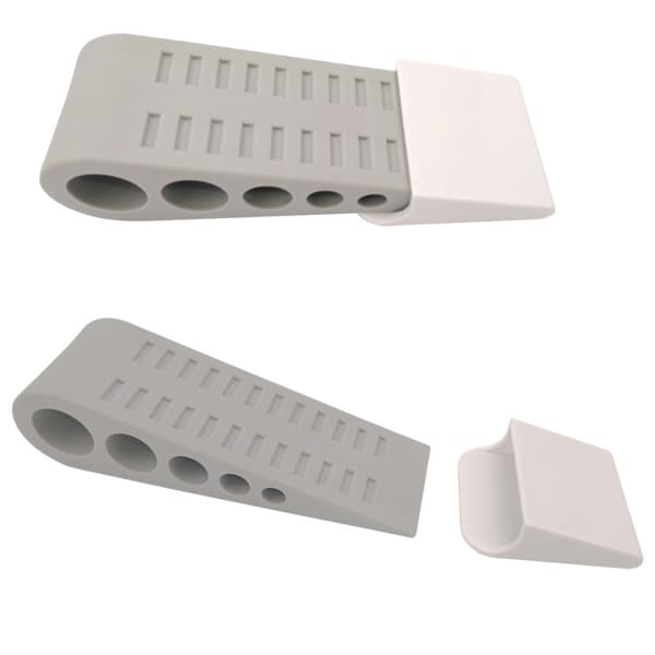 4 st dörrstoppar, gummidörrstoppar 4-pack, med hållare