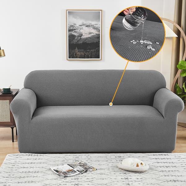 3-seters sofaovertrekk, Jacquard stretch stretch sofaovertrekk med armlener